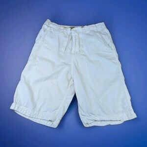 Abercrombie & Fitch Cargo Shorts Mens Size 30 Vintage Y2K Drawstring Beige